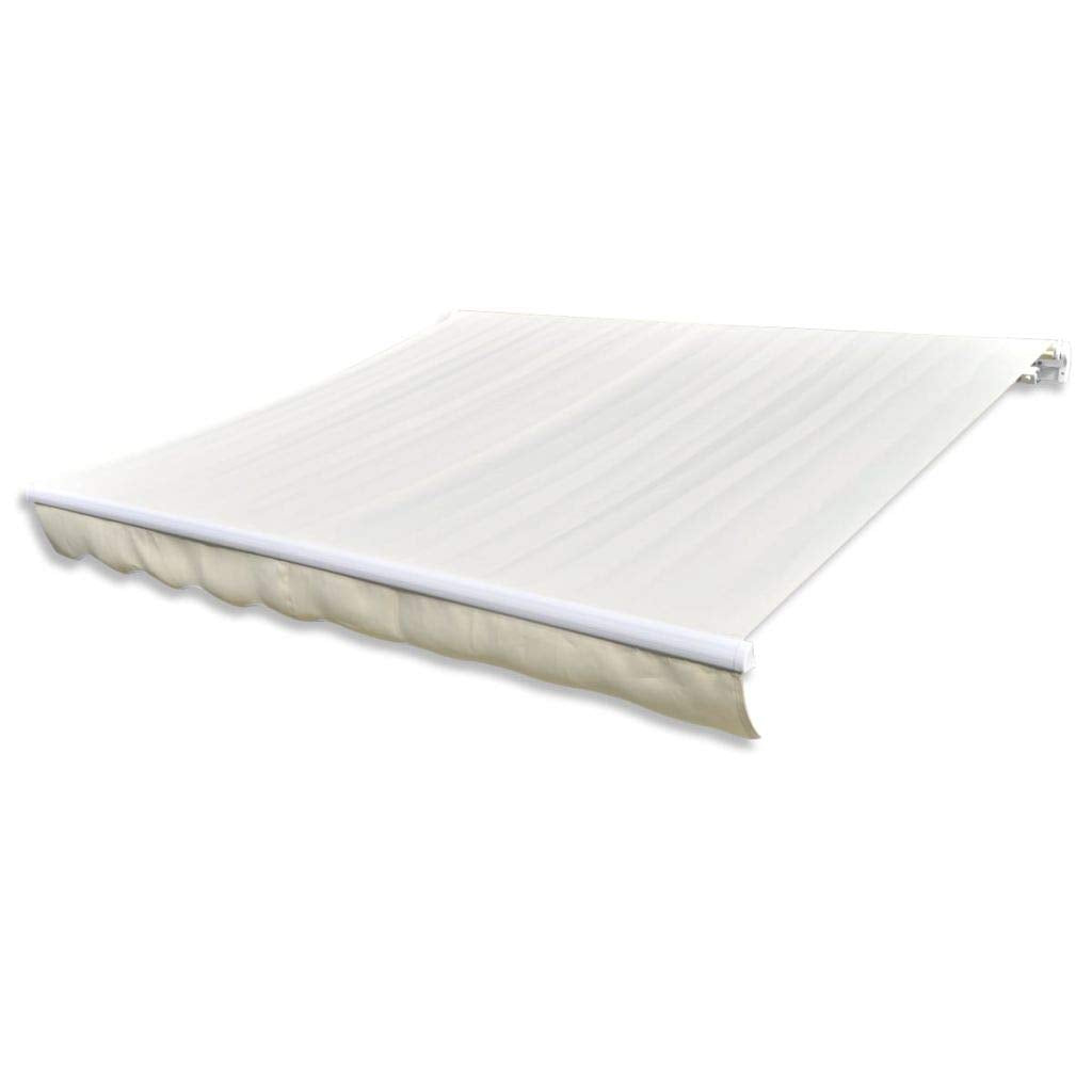 Tidyard Markisenbespannung Sonnenschutz Markisenstoff Markisentuch Markise Canvas Sonnenblumen Creme