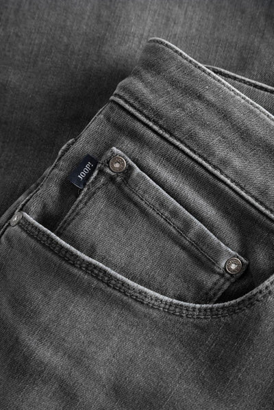 Joop! Herren Jeans Stephen - Slim Fit - Grau - Dark Grey Denim W29-W40 Baumwolle Sretch, Grösse:33W