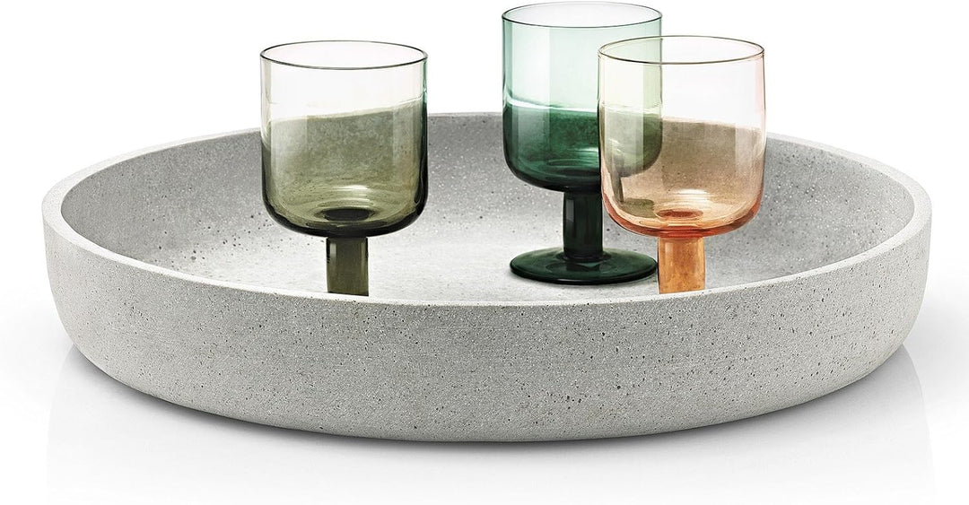 blomus -MOON- Dekoschale aus Polystone in puristischer Beton-Optik, hochwertige Verarbeitung, Indust