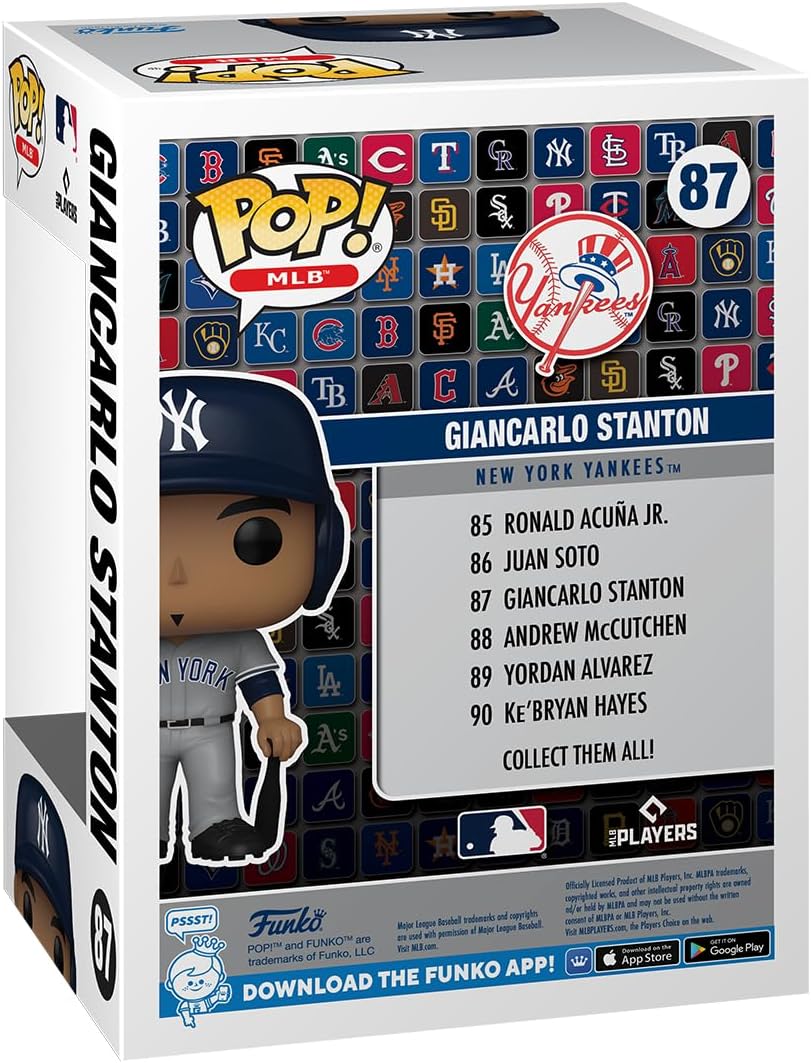 Funko Pop! MLB: Yankees - Giancarlo Stanton - (AW) - Vinyl-Sammelfigur - Geschenkidee - Offizielle H