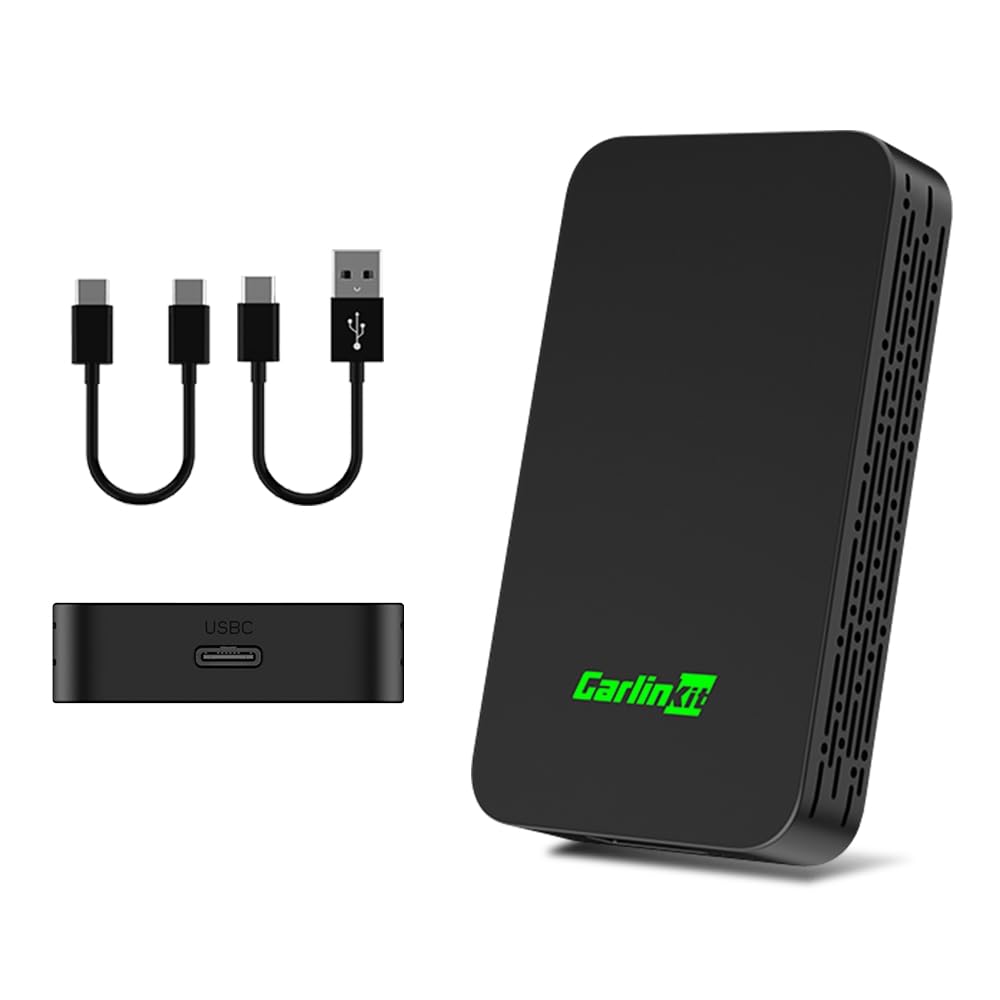CarlinKit 5.0 Wireless CarPlay/Android Auto 2Air-Adapter, original Auto verdrahtet, um drahtlose Fun
