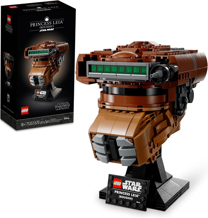 LEGO Star Wars Princess Leia (Boushh) Helm Set für Erwachsene 75351 (670 Teile)