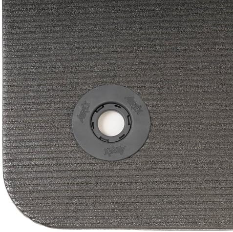 Airex Pilates 190 mit Spezialösen Schwarz, Schwarz
