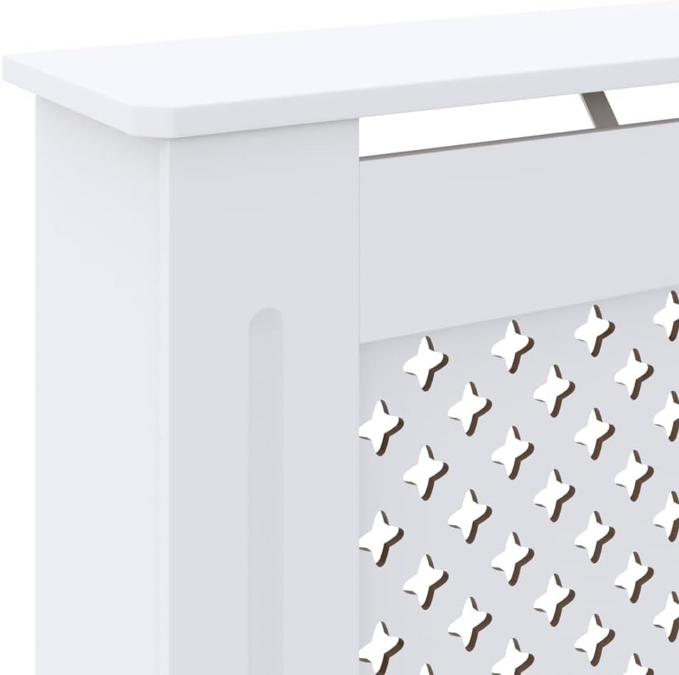 Wohnzimmer Heizkörperabdeckung 78x19x81.5 cm MDF Heizkörperverkleidung Dekorative Wabenmuster Design