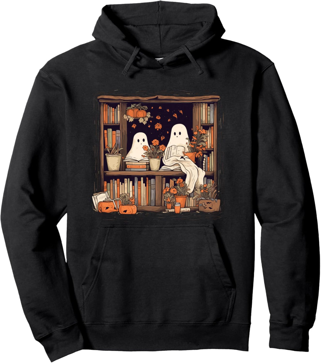 Geister Lesen Bücher in einer Bibliothek Pullover Hoodie