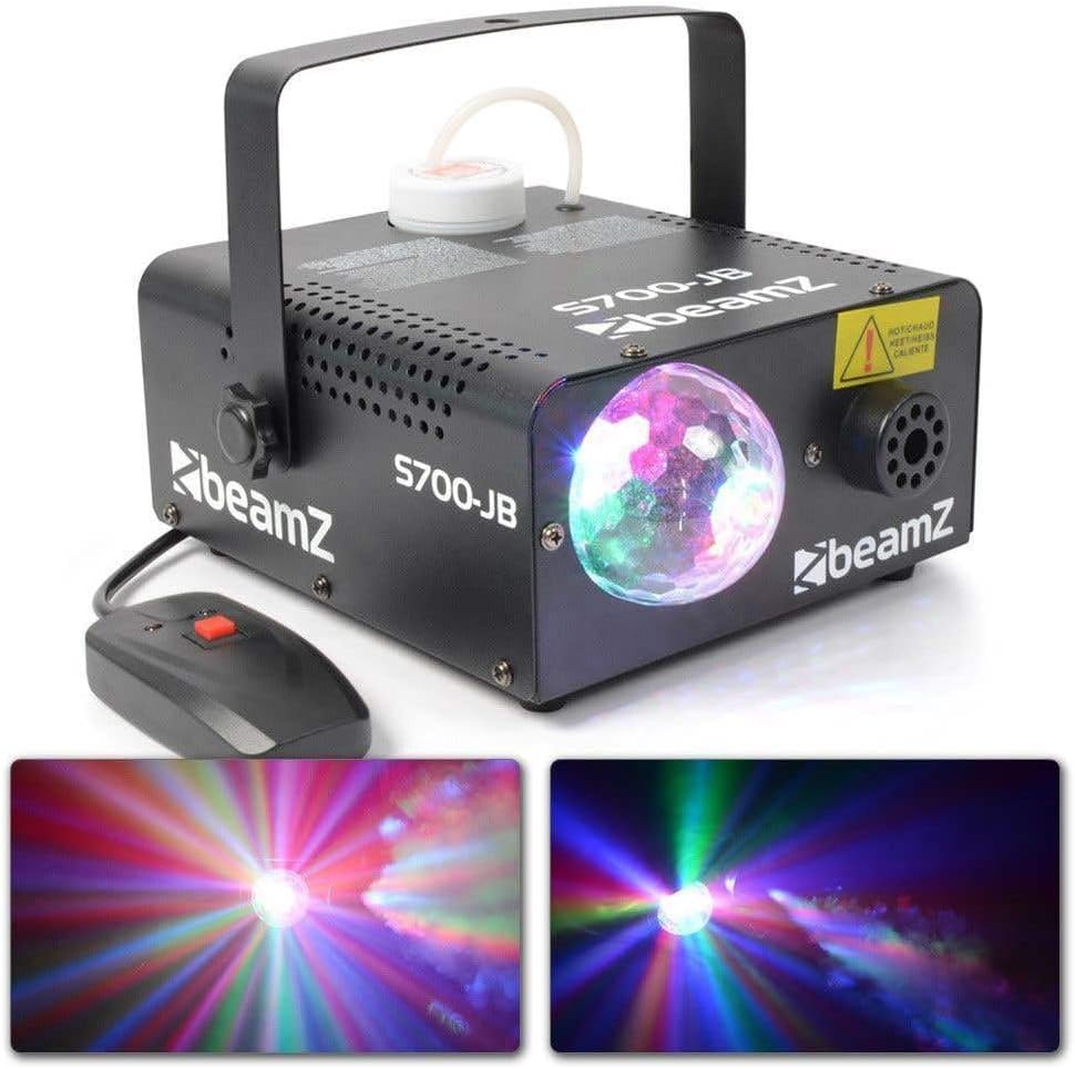 BeamZ S700-JB Kompakte 700-Watt-Nebelmaschine mit Fernbedienung, Rauchmaschine mit Lichteffekt, Smok