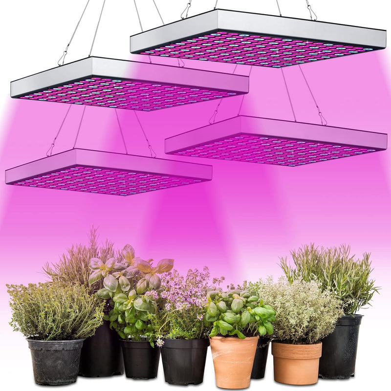 Randaco 4x45W LED Pflanzenlampe, LED Pflanzenlicht vollspektrum 225 Rot & Blau LEDs Grow Light, Pfla