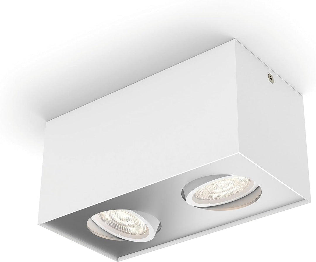 Philips myLiving LED Spot Box 2-flammig, 9W, weiss 2-flammig Weiss, 2-flammig Weiss