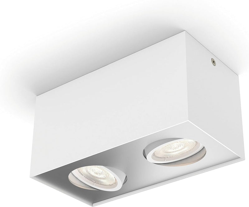 Philips myLiving LED Spot Box 2-flammig, 9W, weiss 2-flammig Weiss, 2-flammig Weiss