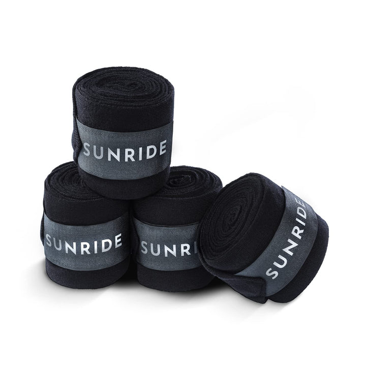 SUNRIDE Bandagen für Pferde, stabilisieren und wärmen Sehnen und Bänder - atmungsaktiv (4er Set)