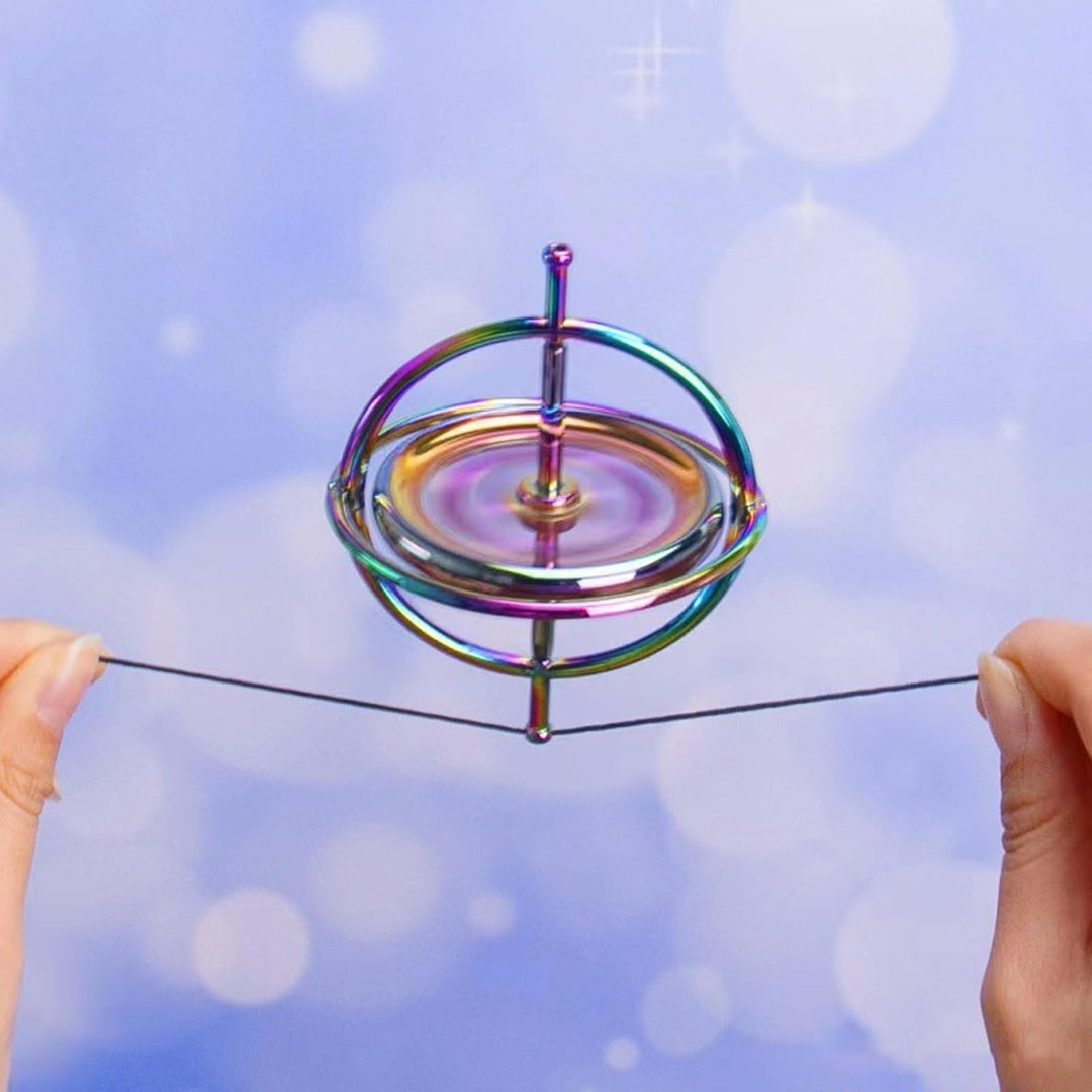 Gyroscope,Rotierendes Schreibtischspielzeug,Gyroskop Metall Bunte Spinning Dekompression,Spielzeug P