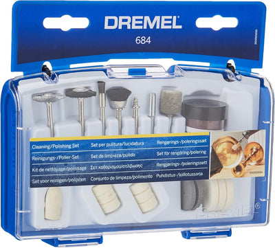 Dremel 2500 Multi Vise - Multi Schraubstock [Energieklasse A] & 684 Polier Zubehören, fur Multifunkt