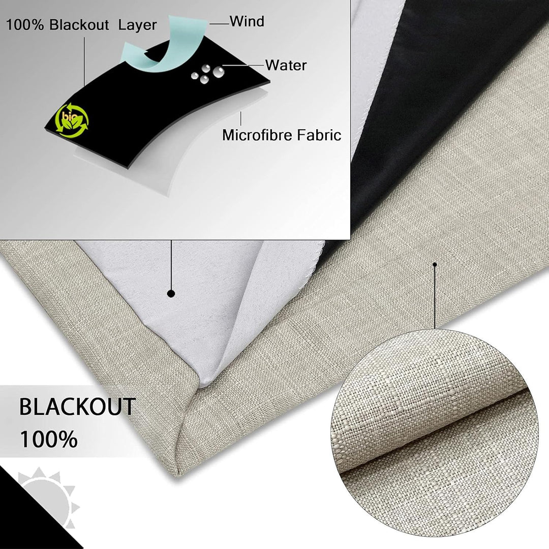 always4u Vorhang Blickdicht 100% mit Ösen, Elegente Gardinen Wohnzimmer Modern Abdunkelnde Vorhänge