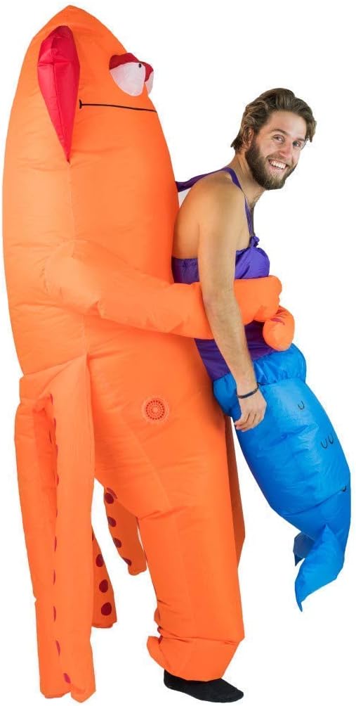 Bodysocks® Aufblasbares Huckeback Riese Tintenfisch Seeungeheuer Monster Kostüm