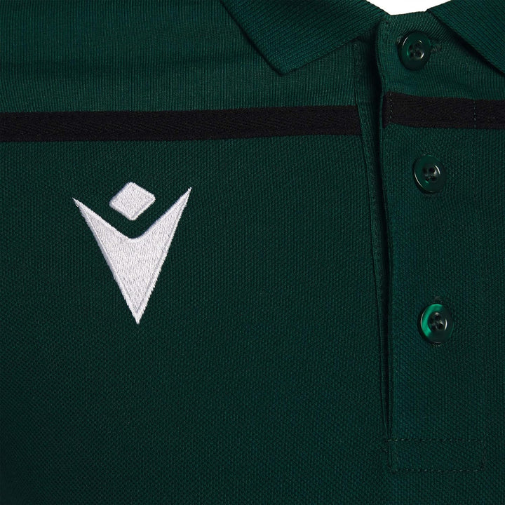 Macron Fussball Polo UEFA Referee 19 Schiedsrichter Shirt Herren dunkelgrün Grün S, Grün S