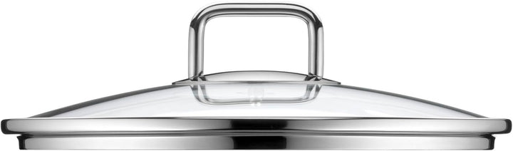 Silit Extra Cook, Bratentopf 24 cm mit Glasdeckel, Innenskalierung, breiter Schüttrand, hochwertiger