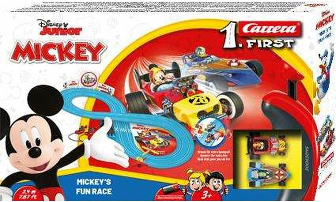 Carrera - 20063045 - Carrera First I Mickey's Fun Race I Die erste Rennbahn für Kleinkinder mit Disn