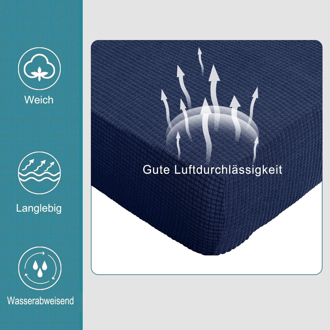 Granbest Premium Wasserabweisend 3 Stück Sektionssofa Sitzkissen Abdeckung Chaise Lounge Sofa Protec