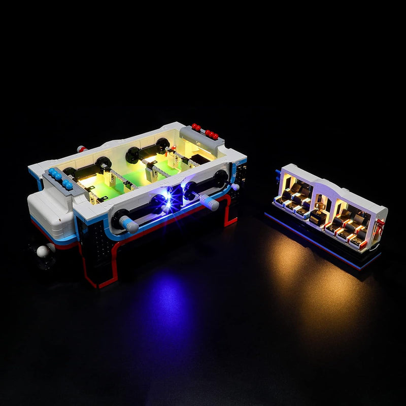 GEAMENT LED Licht-Set Kompatibel mit Lego Tischfussball - Beleuchtungsset für Ideas 21337 Baumodell