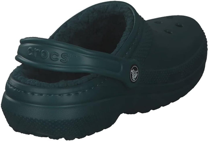 Crocs Unisex Classic Lined Clogs 33/34 EU Evergreen, 33/34 EU Evergreen