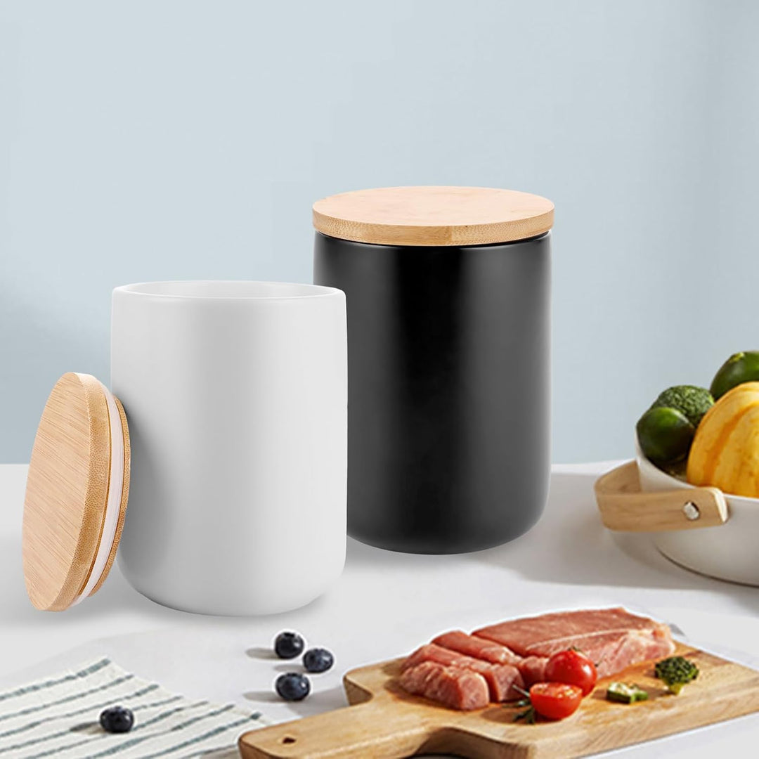 kaffeedose keramik, keramikdose mit Deckel, Tee, Zucker und Kaffeedosen, Vorratsdosen mit Deckel Luf