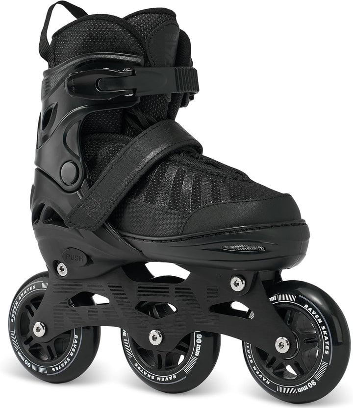 RAVEN Inline Skates Inliner für Kinder und Erwachsene OPTIONAL 2in1 mit Schlittschuhen verstellbar O