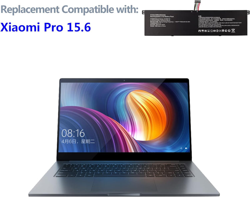 Swark Laptop Akku R15B01W R15BO1W Kompatibel mit Xiaomi Mi Pro 15.6 INCH TM1701 171501-AQ/AL/AF Repl