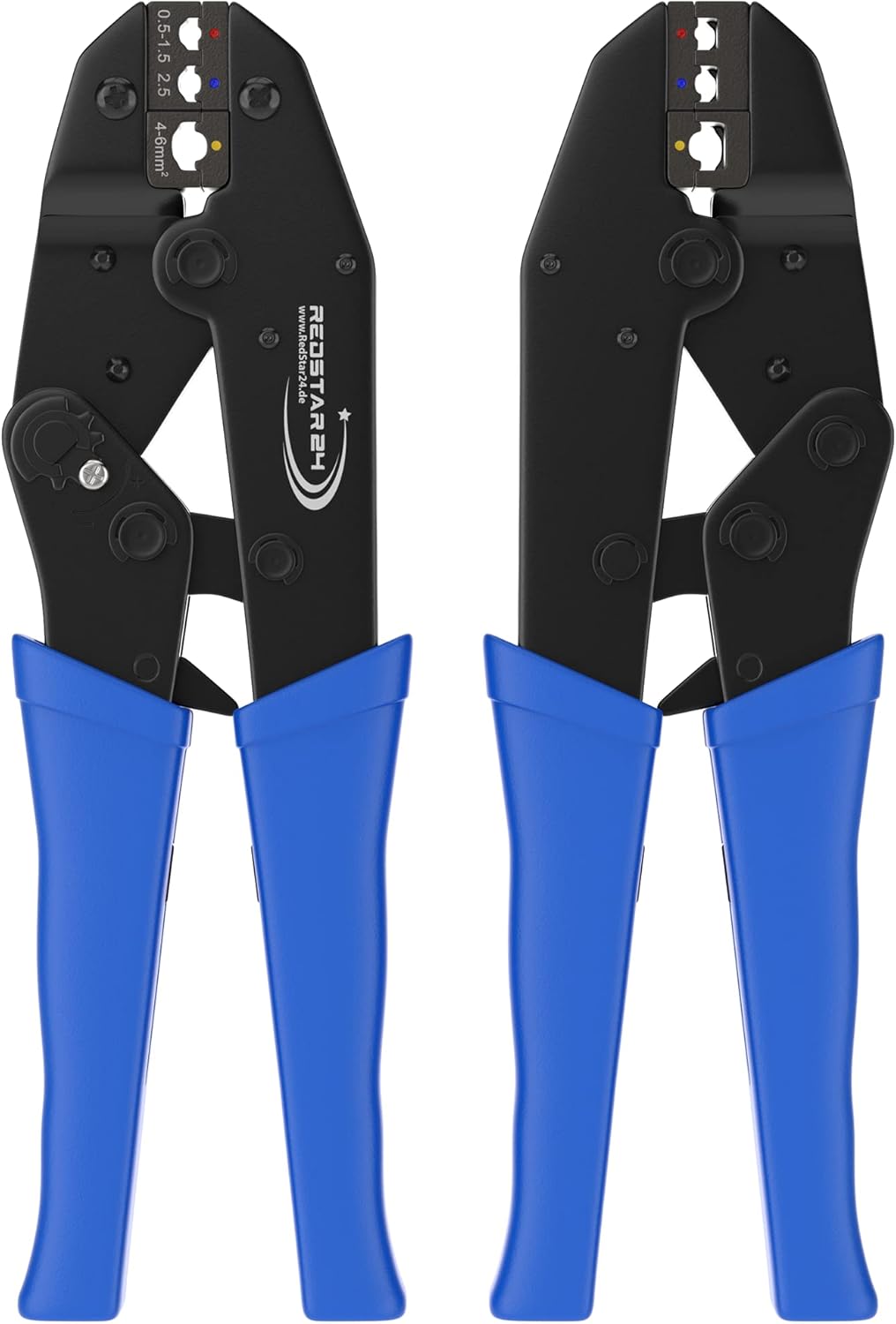 Crimpzange Kabelschuhe Set inkl. 700 Stück Steckverbinder, Quetschverbinder, Flachstecker, Flachstec