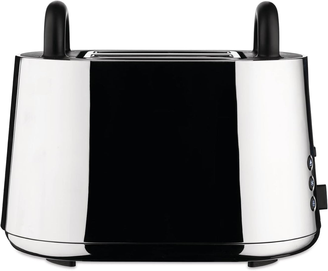 Alessi Toru NE03 B – Elektrischer Designer-Toaster, aus Edelstahl 18-10 und Thermoplastischem Harz,