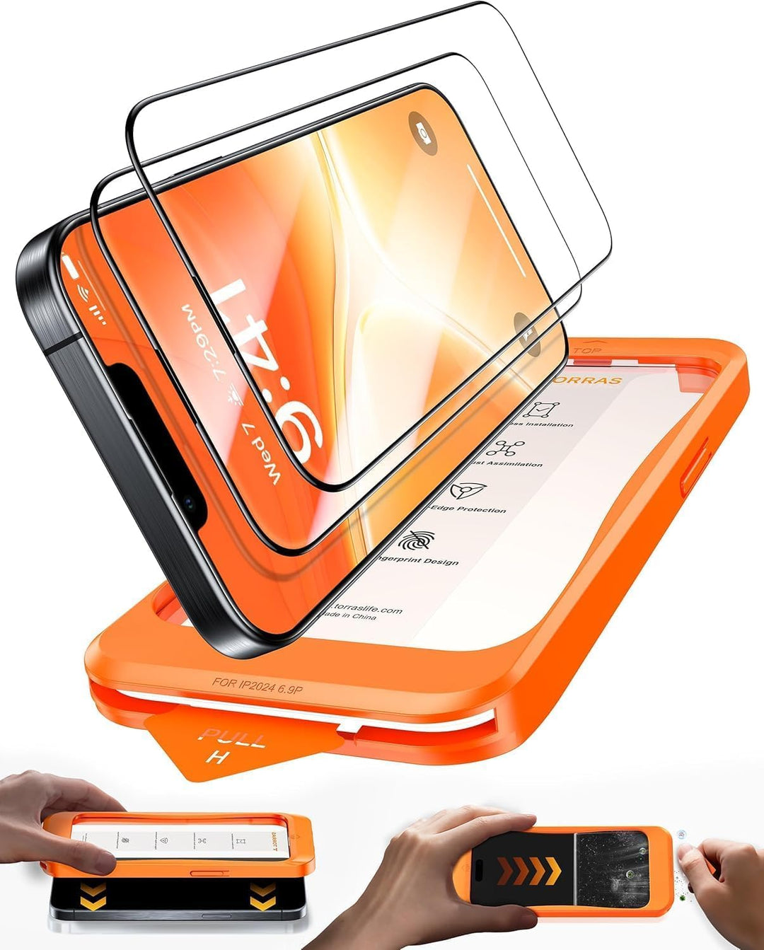TORRAS für iPhone 13/13 Pro Glas, iPhone 14 Schutzglas [Unzerbrechlich TOP 9H Schutz] Militärniveau
