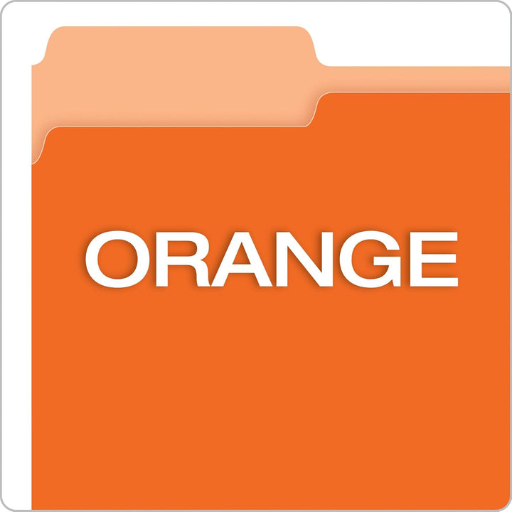 Pendaflex zweifarbige Aktenordner Size: 100 per box Orange, Orange