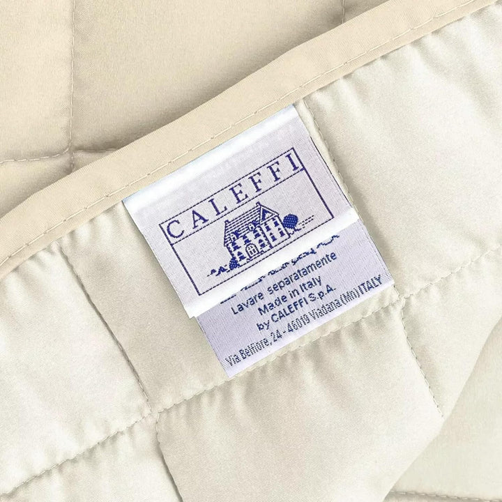 Caleffi - Tagesdecke, gesteppt, modern, einfarbig, Einzelbett, Vanille Singola piccola Vanille, Sing