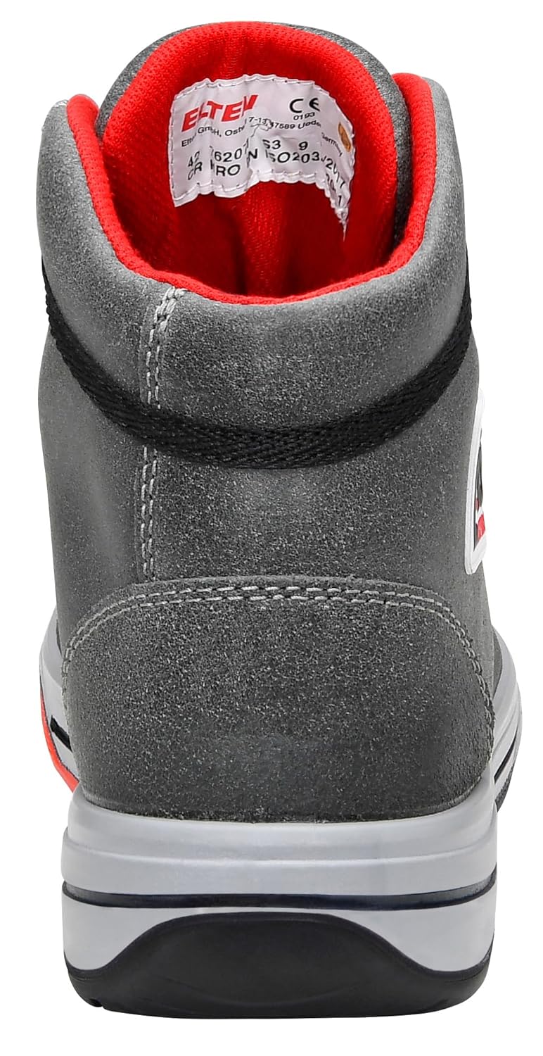 ELTEN Sicherheitsschuhe VINTAGE Pirate Mid ESD S3, Herren, Leder, Stahlkappe, leicht, sportlich, Gra