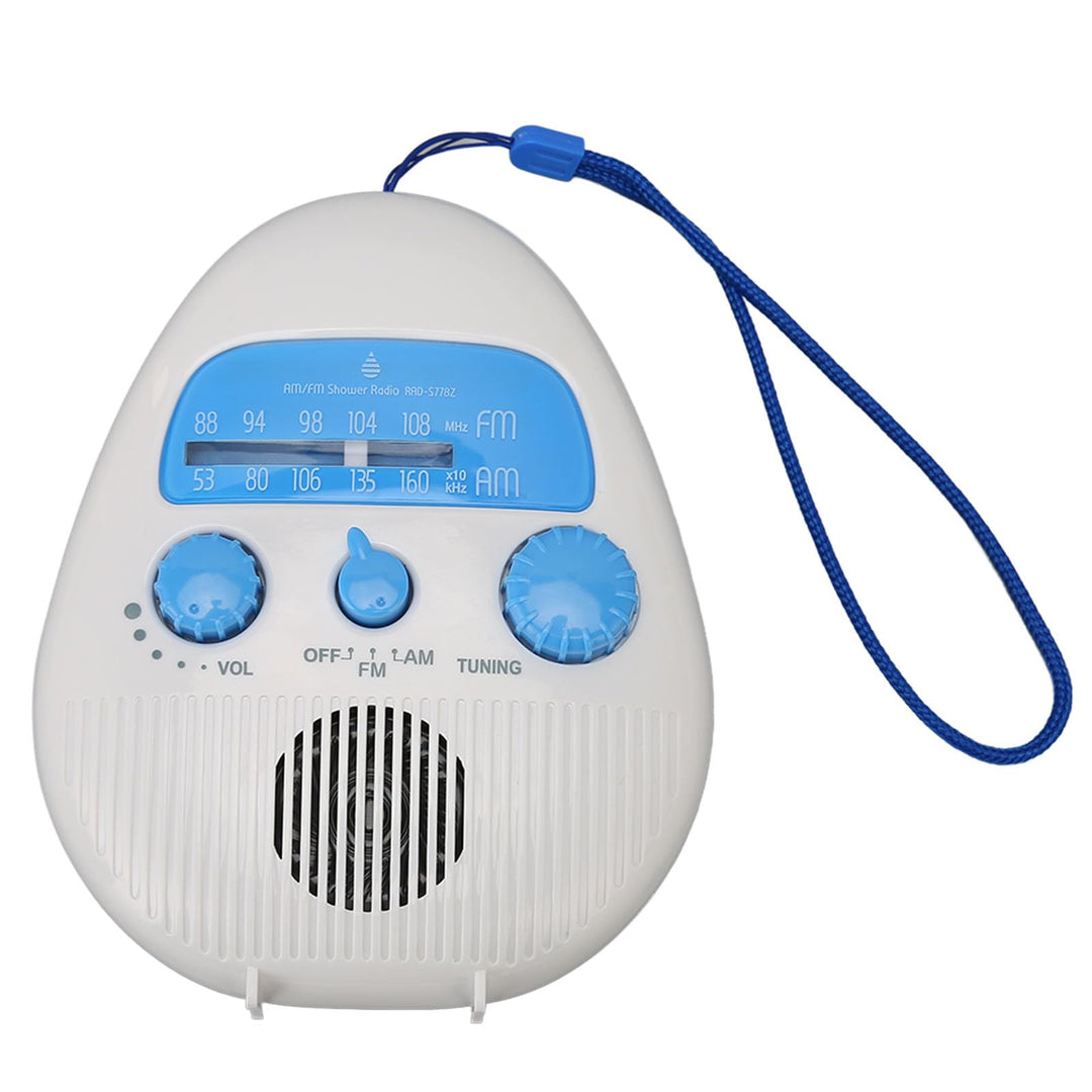 Wasserdichtes Duschradio, AM FM Radio für Badezimmer, Batteriebetriebenes Duschradio, Tragbares Radi