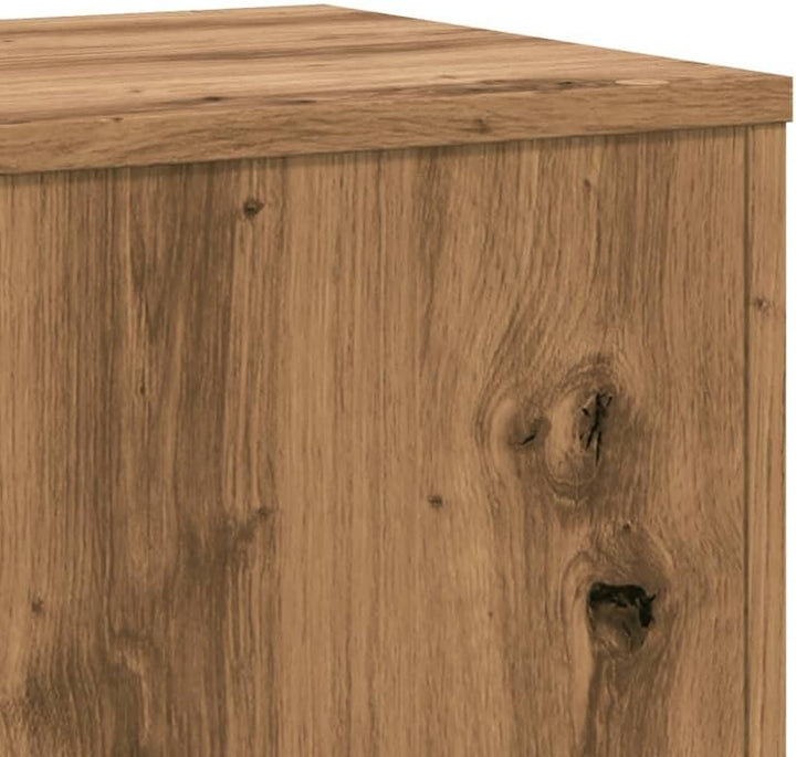 Pflanzenständer 2 STK. Artisan-Eiche 33x33x100 cm Holzwerkstoff Pflanzenregal, Blumenregal Indoor/Ou