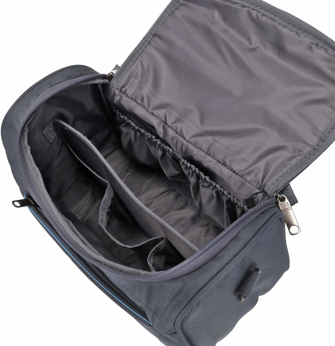 Kosmetikkoffer MEDON Beautycase | praktische Kulturtasche mit abnehmbarem Schultergurt | DREI Steckf