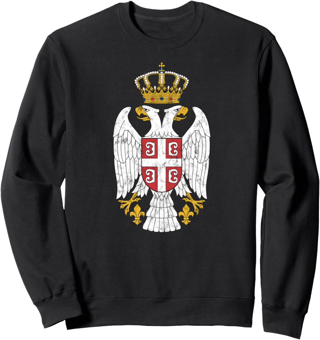 Serbisches Wappen, serbische Flagge, Symbol Balkan Sweatshirt