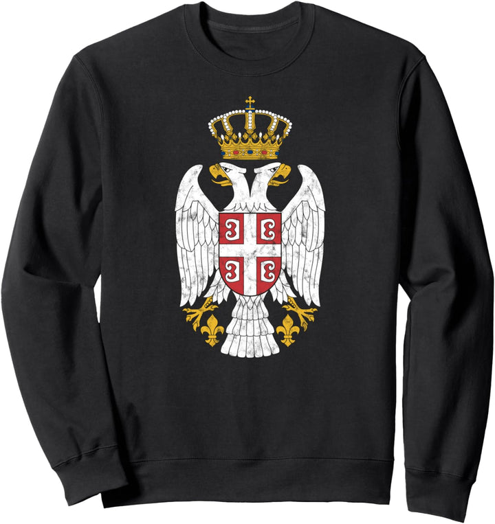Serbisches Wappen, serbische Flagge, Symbol Balkan Sweatshirt