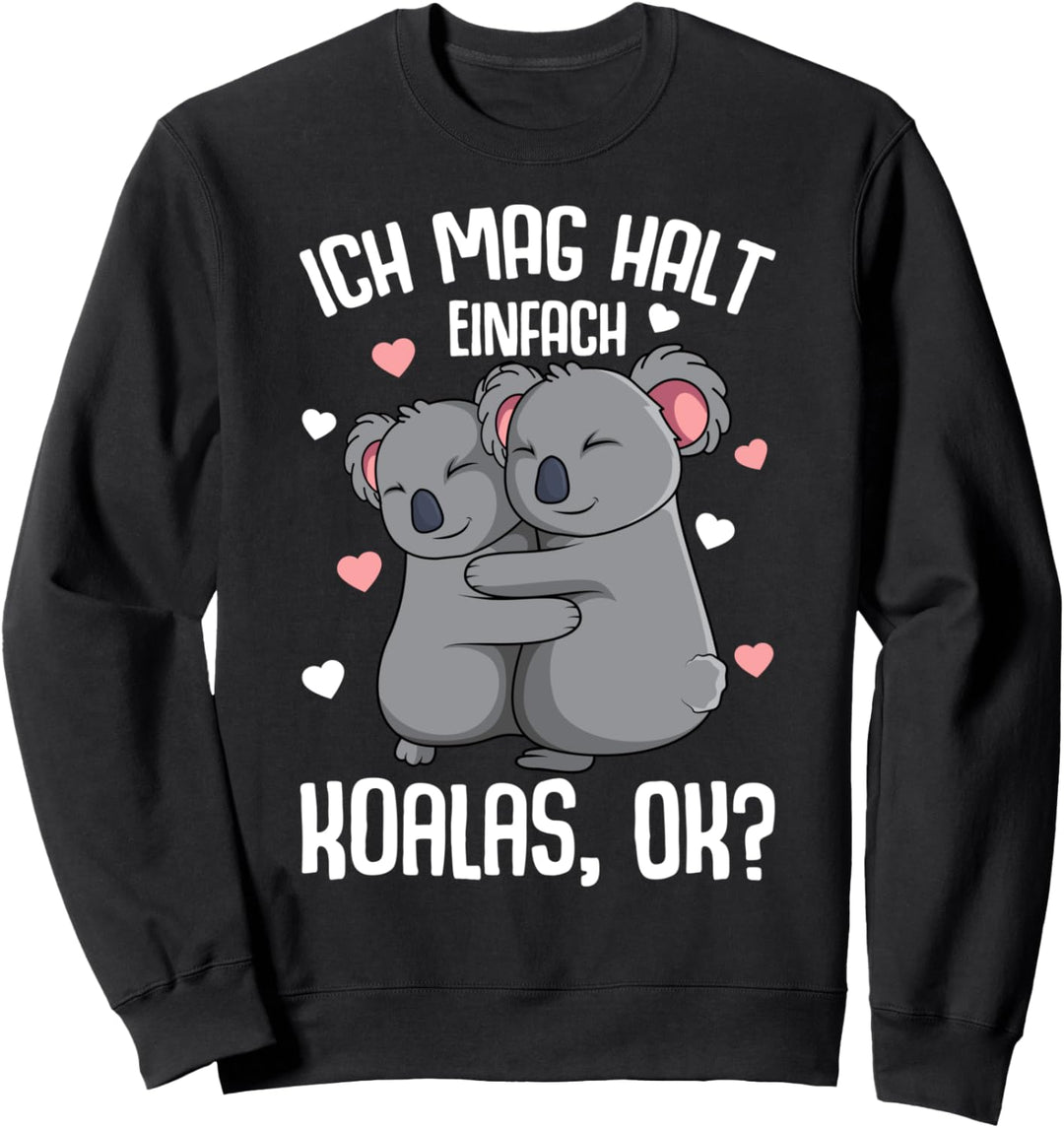Koala Ich mag halt Koalas Koalabär Kinder Mädchen Damen Sweatshirt