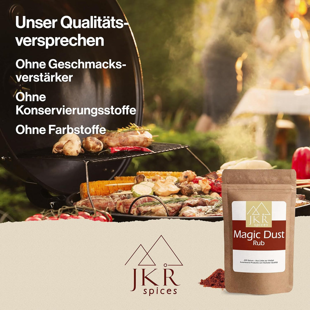 JKR Spices Magic Dust Rub 900g | BBQ Rub | BBQ Grill Fleisch Marinade | BBQ Gewürzmischung | Rub Gri