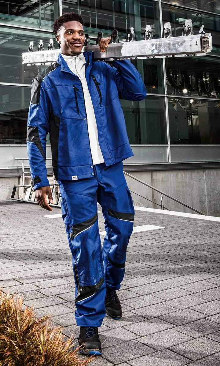 KÜBLER ACTIVIQ Jacke, Robuste Arbeitsjacke mit Reflex-Elementen und vielen Taschen XXL Oliv/Schwarz,