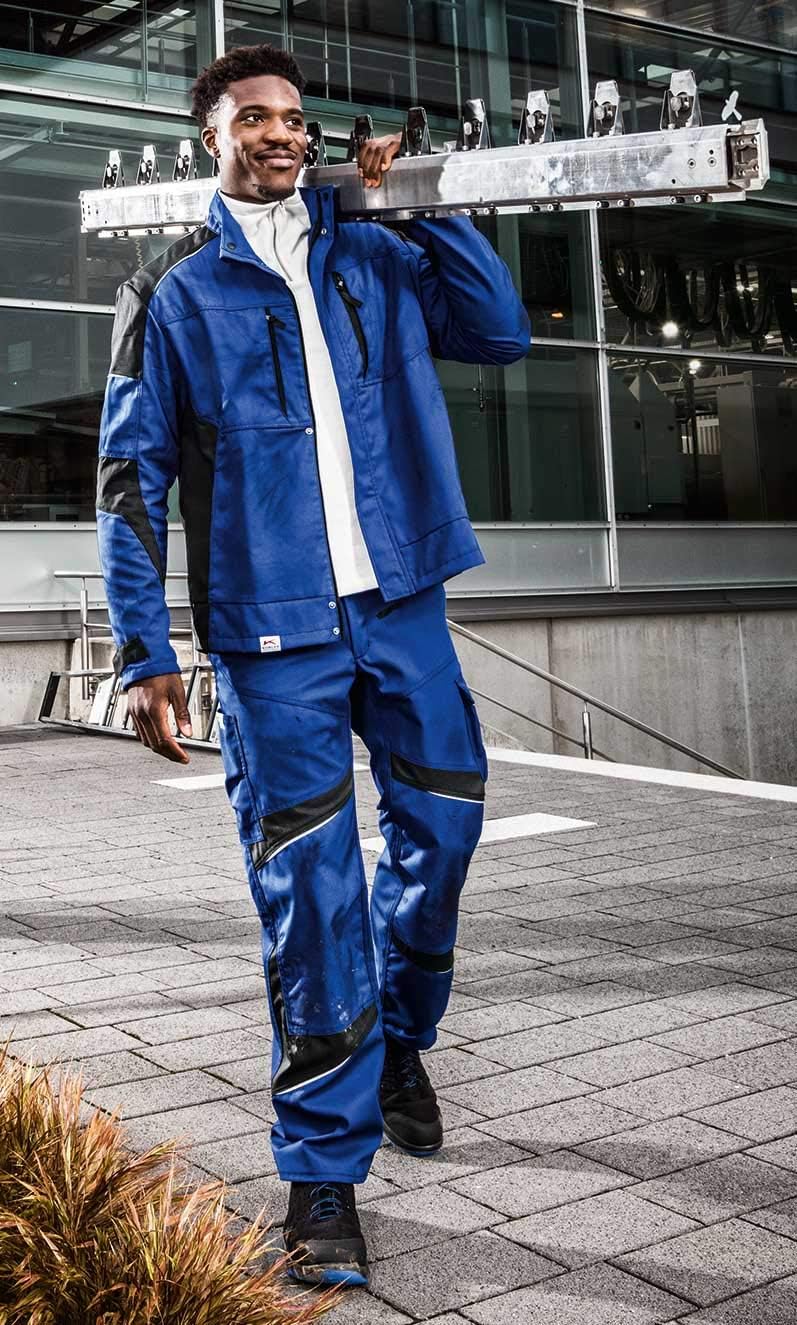 KÜBLER ACTIVIQ Jacke, Robuste Arbeitsjacke mit Reflex-Elementen und vielen Taschen L Schwarz, L Schw