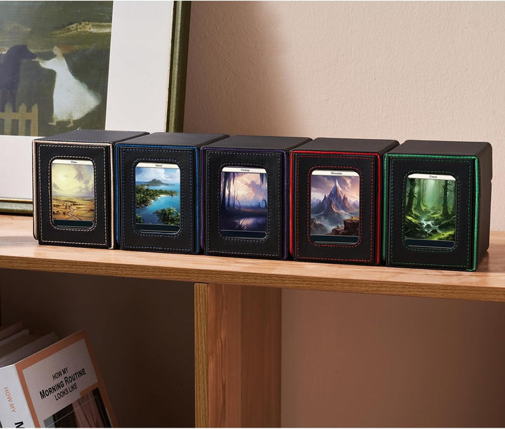 Card Deck Box für MTG Commander – Patentiertes Design, Commander Display, passend für 100 Doppelarmk