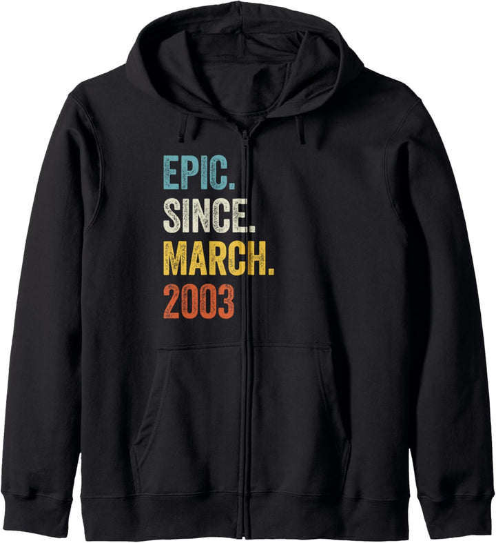 20 Jahre Epic Since March 2003 20. Geburtstag Kapuzenjacke