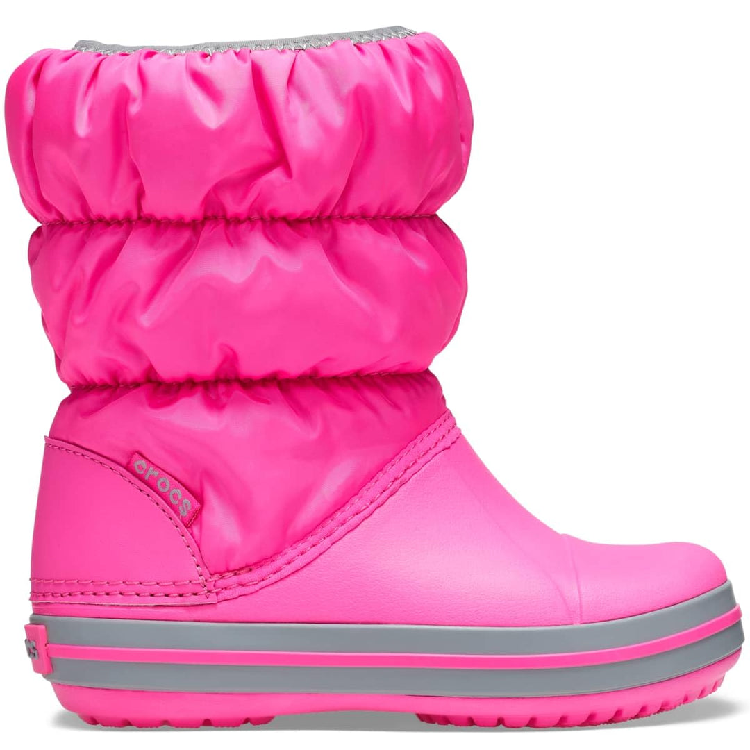 Crocs Unisex Kinder Winter Puff Boot Kids Schneestiefel, Pink
