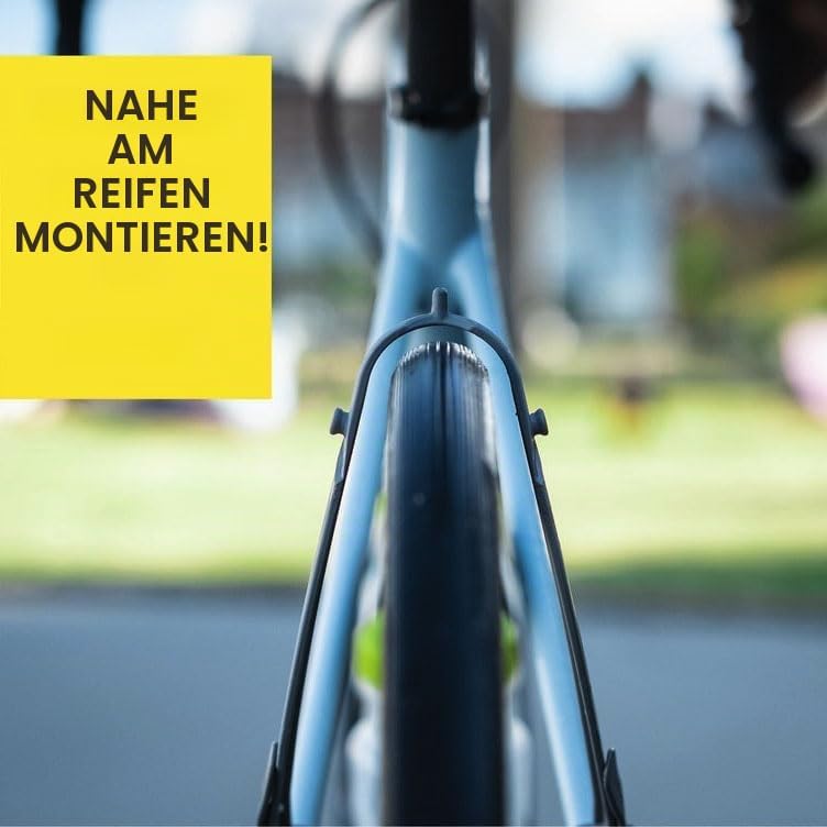 Ass Savers Win Wing 2 Road – Blaue Punkte, Hinterradschutzblech für Gravel-Bikes mit schwarzem Querl