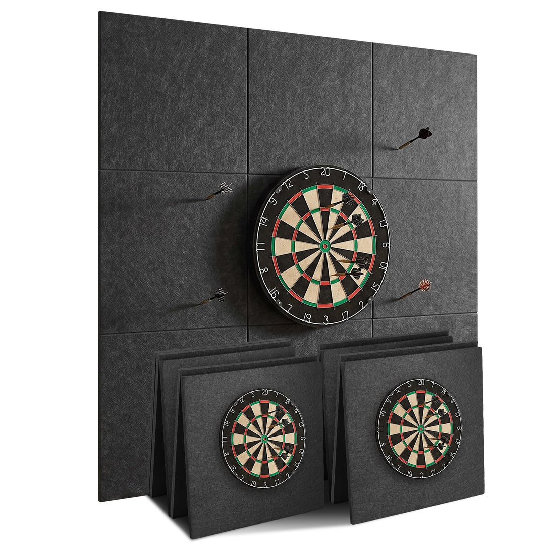 Dartscheibe Wandschutz,Dartmatte, 35,43 Zoll × 35,43 Zoll × 0,5 Zoll | 0,5 Zoll dick, selbstklebend,
