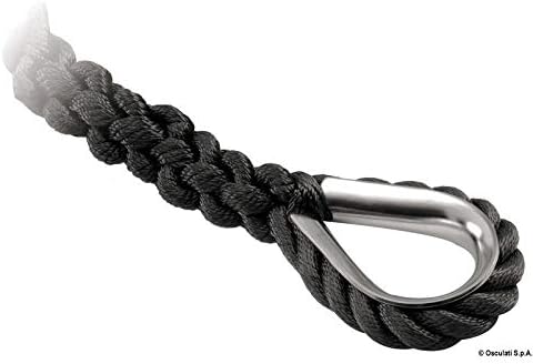 Osculati Festmacherleine, schwarz 24 mm x 15 m