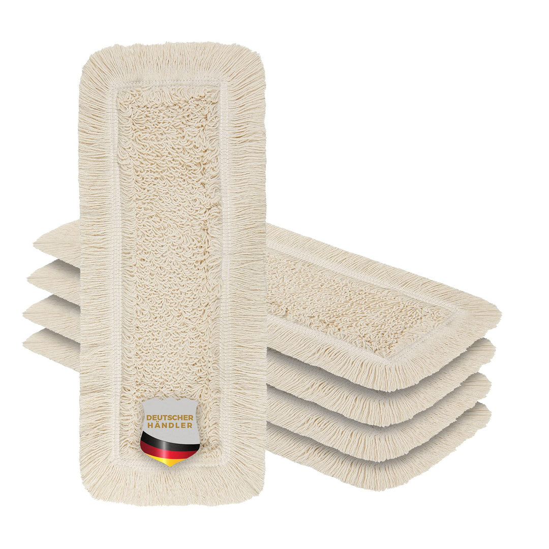 Okaei 5 Stück Wischmopp Bezug (40 cm) - Bodenwischer-Wischbezug zur Trocken- & Nassreinigung - Boden