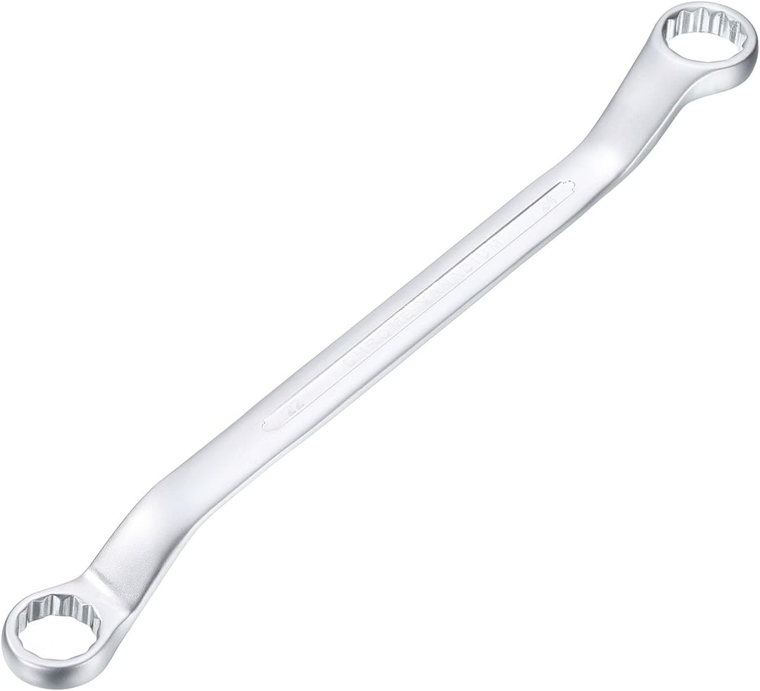 QUARKZMAN 45 Grad Offset Doppel-Ringschlüssel 22 mm x 24 mm, 12-Punkt-Metrischer CR-V-Doppelringschl
